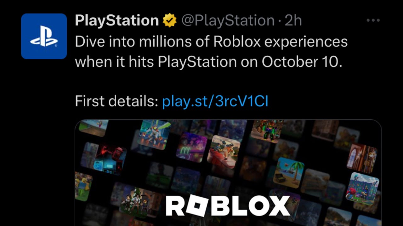 ROBLOX PLAYSTATION RELEASE DATE CONFIRMED! (ROBLOX PS5/PS4) 